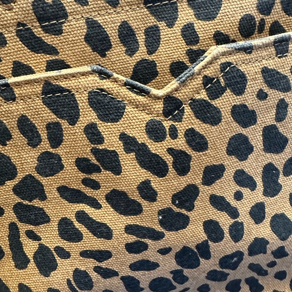 Stella & Dot leopard print top handle bag - Picture 8 of 11